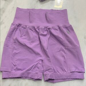 FP Movement by Free People Purple High-Waisted Shorts